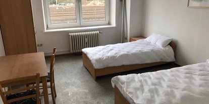 Monteurwohnung - Einzelbetten - Hannover - Doppelzimmer mit zwei Einzelbetten - Pension Dreilinden