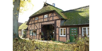 Monteurwohnung - Region Schwerin - Links im Haus befindet sich die zu vermietende Wohnung. - Ferienwohnung Bauernhaus
