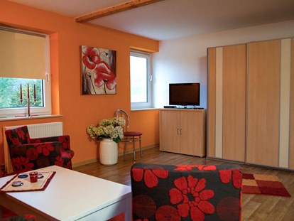Monteurwohnung - Zimmertyp: Mehrbettzimmer - Niedersachsen - Wohnbereich Studio - Apartment Haus am Grün