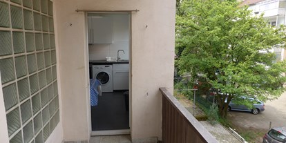 Monteurwohnung - Badezimmer: eigenes Bad - Karlsruhe - Blick vom Balkon 2 - 150 Betten - Häuser, Wohnungen, Karlsruhe, Wörth...