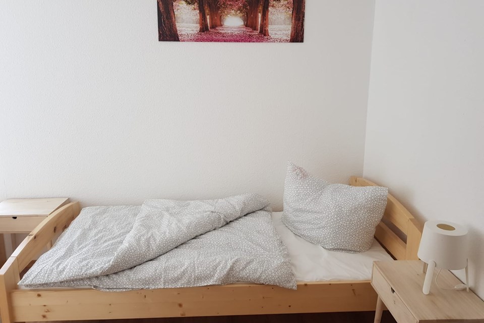 Bettwäsche Einzelbett im Monteurzimmer A7 in Homberg (Efze)