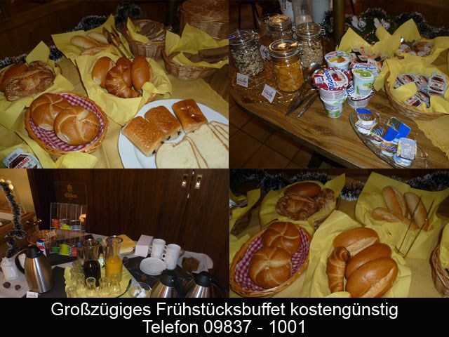 Großzügiges Frühstücksbuffet des Landhotel Falkenhof