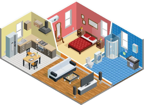 Monteurzimmer-Ausstattung