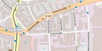 Monteurzimmer auf Satellitenbild