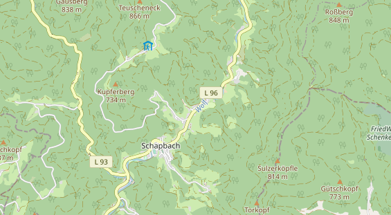 Monteurzimmer auf Karte