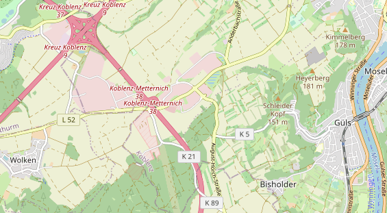 Monteurzimmer auf Karte