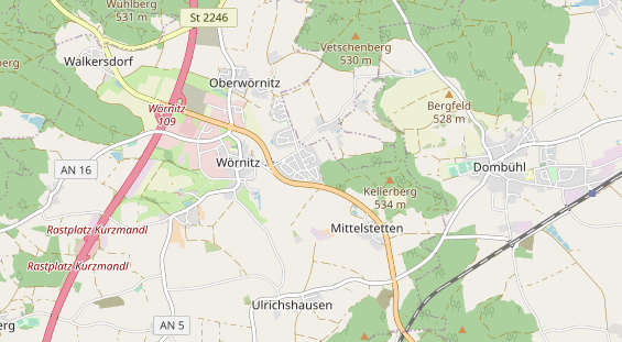 Monteurzimmer auf Karte