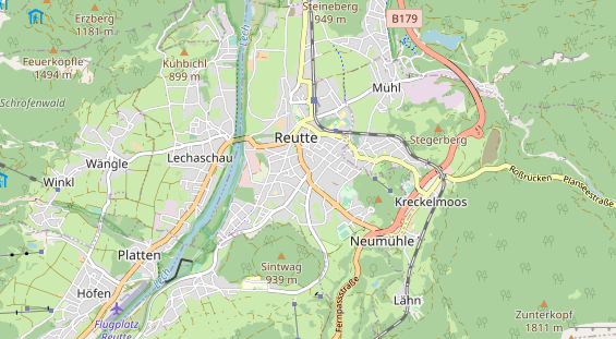 Monteurzimmer auf Karte