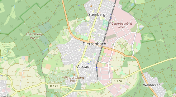 Monteurzimmer auf Karte