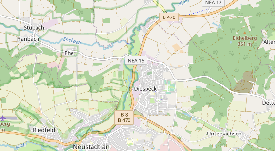 Monteurzimmer auf Karte