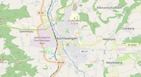 Monteurzimmer auf Karte