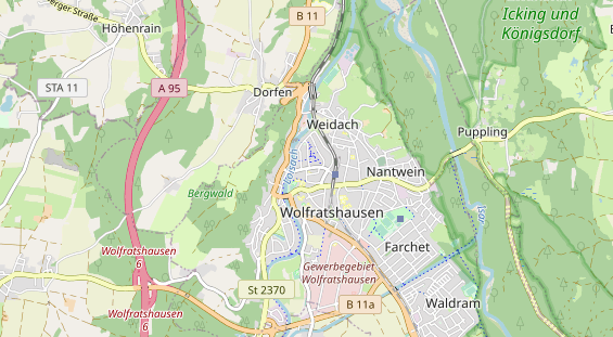 Monteurzimmer auf Karte
