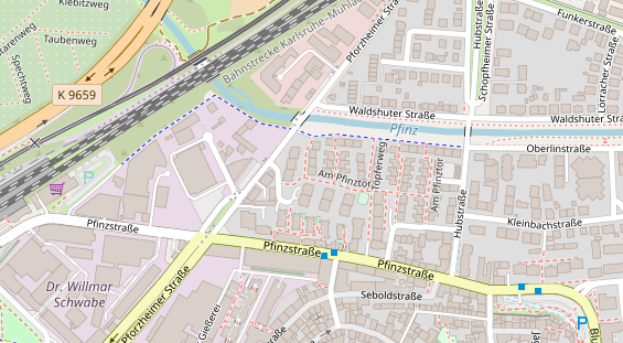 Monteurzimmer auf Satellitenbild