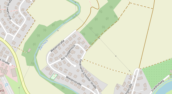 Monteurzimmer auf Satellitenbild