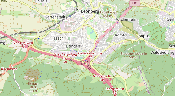 Monteurzimmer auf Karte