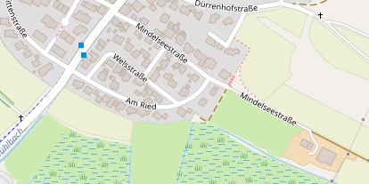 Monteurzimmer auf Satellitenbild