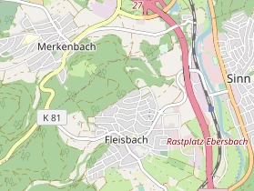 Monteurzimmer auf Karte