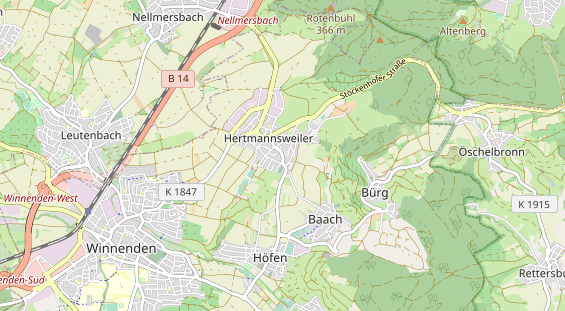 Monteurzimmer auf Karte