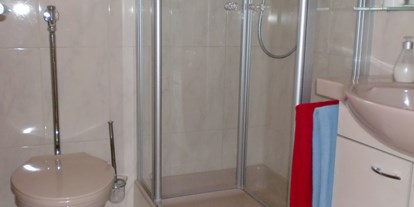 Monteurwohnung - Zimmertyp: Einzelzimmer - Gaukönigshofen - WC, Dusche und Waschbecken - Appartement Ilse Herbert Würzburg