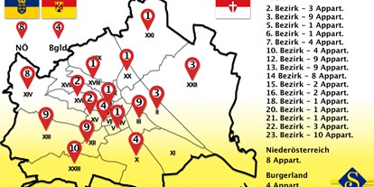 Monteurwohnung - Bettwäsche: Bettwäsche inklusive - Wien-Stadt Wien - Senator Flat Falco