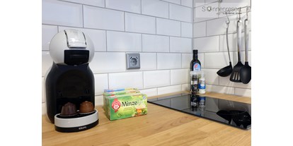 Monteurwohnung - Kaffeemaschine - Münsterland - Detailansicht Küche - Schicke Monteurswohnungen in ruhiger Lage