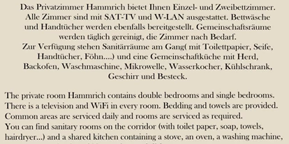 Monteurwohnung - Küche: Gemeinschaftsküche - PLZ 2485 (Österreich) - Privatzimmer Hammrich