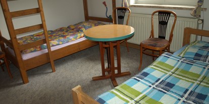 Monteurwohnung - Badezimmer: Gemeinschaftsbad - Pottiga - Zimmer 21
1 - 3 Personen
eigenes Bad - Alte Schule Heberndorf