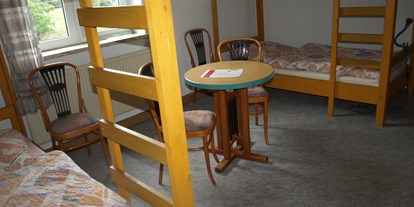 Monteurwohnung - Zimmertyp: Mehrbettzimmer - Thüringen Süd - Zimmer 2
1 - 4 Personen
eigenes Bad - Alte Schule Heberndorf