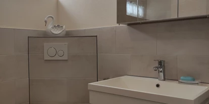 Monteurwohnung - Badezimmer: eigenes Bad - Emmingen-Liptingen - Toilette - Ruhiges Ein-Mannzimmer