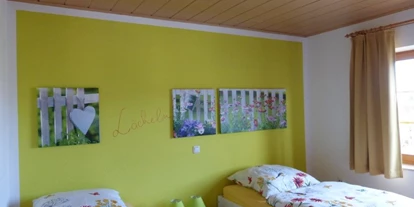 Monteurwohnung - Kühlschrank - Rudolstadt - Schlafzimmer , 2 Einzelbetten - Kleine Gartenwohnung