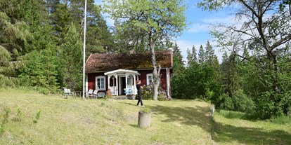 Monteurwohnung - Kühlschrank - Schweden - Landhaus am See VIMMERBY - Vetlanda, Südschweden, Panoramablick, Alleinlage, Boot, Motor, Fahrräder, Top-Komfort