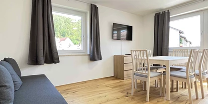Monteurwohnung - Einzelbetten - Schwarzach bei Nabburg - Küche, Wohnbereich - Moderne Monteurwohnung mit Balkon (SAD154)