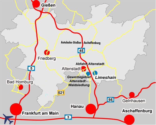 Monteurwohnung: Anfahrt - Waldsiedlung