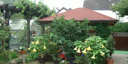 Monteurwohnung - Kühlschrank - Vallendar - Sitzecke im Garten kann gerne mitbenutzt werden - Haus Andries