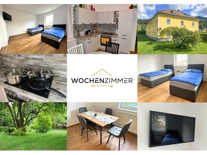 Monteurwohnung - Kühlschrank - Utschtal - Übersicht Wochenzimmer - Wochenzimmer - Premium Apartments für Monteure und Projektteams