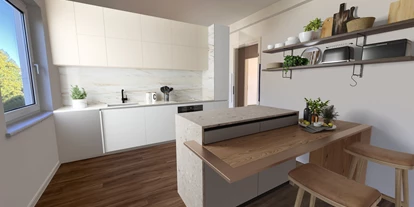 Monteurwohnung - Einzelbetten - Delmenhorst Bungerhof - Küchenbereich - Sanierte 4-Zimmer Monteurwohnung 2-8 Personen 