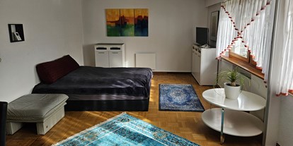 Monteurwohnung - Kaffeemaschine - Schweiz - Wohn-Schlaf-Aufenthaltsbereich - Open House