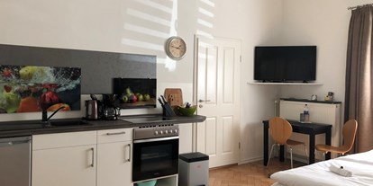 Monteurwohnung - Zimmertyp: Doppelzimmer - Studio 1 Küchenzeile - Gundula Liebing