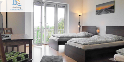 Monteurwohnung - Erzgebirge - Beispielbild Schlafzimmer - flex living -  Monteurwohnungen in Chemnitz (DEU|EN|PL|HU)