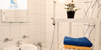 Monteurwohnung - Zimmertyp: Einzelzimmer - Pleißa - Beispielbild Badezimmer - flex living -  Monteurwohnungen in Chemnitz (DEU|EN|PL|HU)