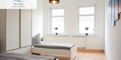 Monteurwohnung - WLAN - Stralsund - Beispielbild Schlafzimmer - flex living - Monteurwohnungen in Stralsund (DEU|EN|PL|HU)