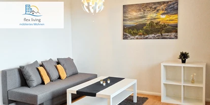 Monteurwohnung - Kaffeemaschine - Samtens - Beispielbild Wohnzimmer - flex living - Monteurwohnungen in Stralsund (DEU|EN|PL|HU)