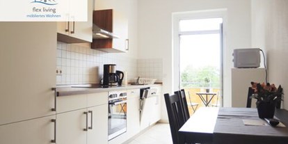 Monteurwohnung - Kühlschrank - Fischland - Beispielbild Küche - flex living - Monteurwohnungen in Stralsund (DEU|EN|PL|HU)