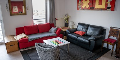 Monteurwohnung - Einzelbetten - PLZ 42279 (Deutschland) - Wohnzimmer Wohnung Nr. 1
mit zusätzlichem Schlafsofa - Sleep Inn Hagen