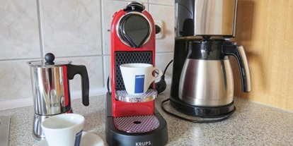 Monteurwohnung - Waschmaschine - Kösching - mit einer guten Tasse Kaffee, lässt sich der Tag gut starten - Ferienwohnungen Liebl im Altmühltal