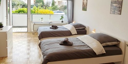 Monteurwohnung - Zimmertyp: Doppelzimmer - PLZ 63065 (Deutschland) - Schlafzimmer, HomeRent Unterkunft in Hanau - HomeRent in Hanau, Rodenbach, Erlensee, Altenstadt, Ronneburg