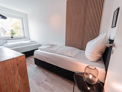 Monteurwohnung - Zimmertyp: Doppelzimmer - Freital - Schlafzimmer  - Voll ausgestattetes Apartment in Dresden 
