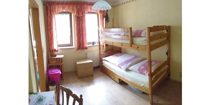 Monteurwohnung - Kühlschrank - Bad Klosterlausnitz - Doppelstockbett Zimmer in der kleinen Ferienwohnung - Hofellen