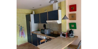 Monteurwohnung - Küche: eigene Küche - Töpchin - Küchenbereich - Monteurunterkünfte im Hotelzimmercharakter