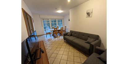 Monteurwohnung - Zimmertyp: Doppelzimmer - Haselünne - Wohn- und Esszimmer Erdgeschoss  - Monteurunterkunft Lingen-Brögbern 